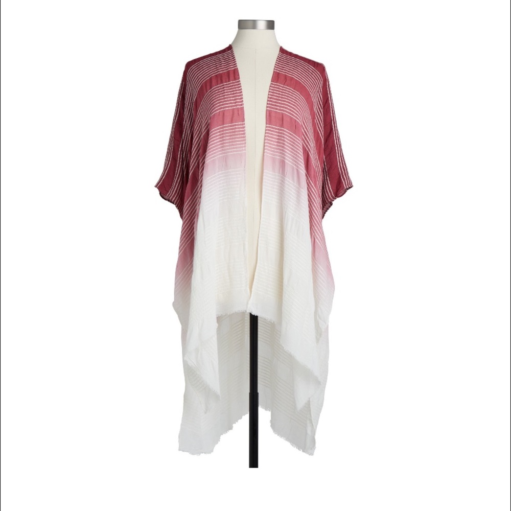 Demdaco Dip-Dye Kimono In Burnt Coral 🆕